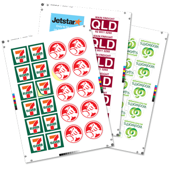 sticker labels in sheets