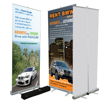 indoor pull up banner single side